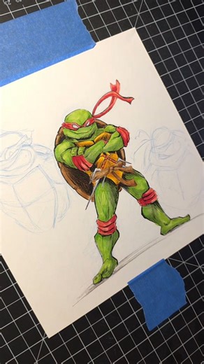 Jonathan Paez on Instagram: "Raphael don’t do teamwork 😤🐢 One of my favorite TMNT sketches — all Copic markers. 💪✏️ . . #tmnt #raphael #teenagemutantninjaturtles #artprocess #drawingvideo #copicmarkers #sketchbookart #artoftheday🎨 #traditionalart #fanart #artistsoftiktok #arttimelapse #illustration #comicart #art #draw"