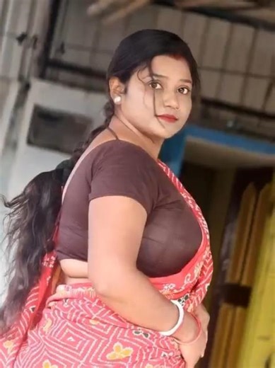 Long hair beauty #saree #howtocutcurlyhair