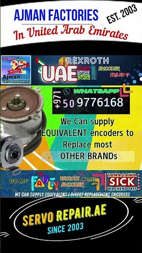 Indramat Rexroth Servo Motor Repair Support - Troubleshooting Encoder Faults Errors 📍ServoRepair.ae