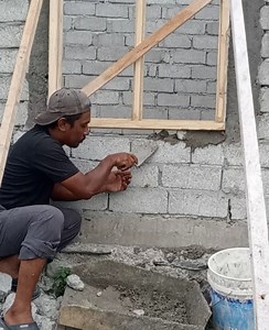 How to install broken block under window frame | Andris Brick Art