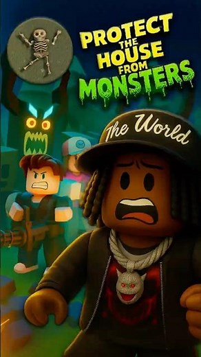 How To Get SKELETON.PNG BADGE in Protect The House From Monsters 🎖️ | Roblox