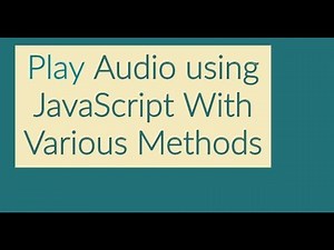 Play Audio in JavaScript After Page Load or Delay Time