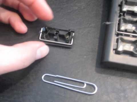 Replacing (metal wire) keys on a PC keyboard