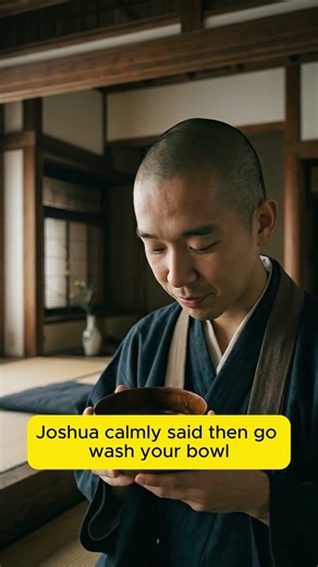 A monk asked for enlightenment.The Zen master replied:“Wash your bowl.”