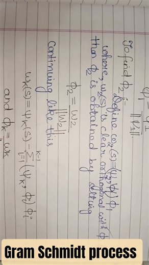 Gram Schmidt process..