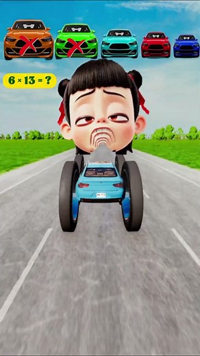 Nezha vs Big & Small Cars #kpopdemonhunters