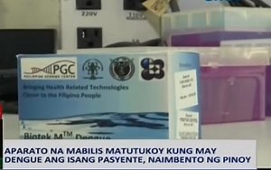 1st Pinoy-made apparatus can detect dengue in patients