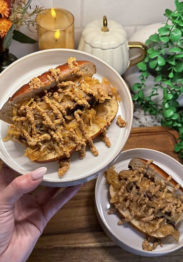 Beer Braised Bratwursts with Sauerkraut Recipe