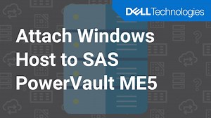 How to attach a Windows host to a SAS HBA PowerVault ME5 system