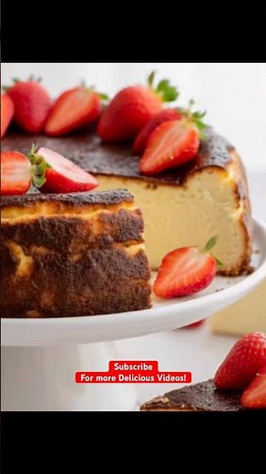 The BEST Basque Burnt Cheesecake Recipe (Super Creamy!) #bakingtutorial #bakedcheesecake