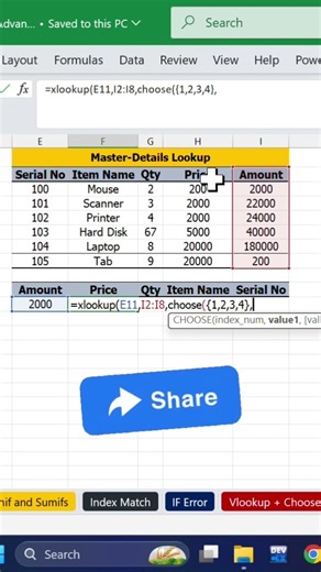 VLOOKUP bhool jao ❌ sirf ek formula aur poora data ready 😱- #advancedexcel #exceltips #xlookup