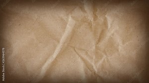 Abstract Grunge Kraft Paper Textured Background Loop/ 4k animation of a vintage motion graphic with grunge torn paper textures seamless looping Stock Video