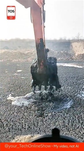 HEAVY PRESS excavator power test 😮⚙️💪#shorts #technology #skills #satisfying #construction