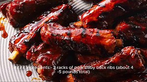 BBQ ribs recipe