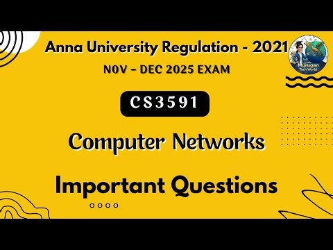 CS3591 Computer Networks important questions in tamil||CN||Anna University reg- 2021||Nov-Dec 2025