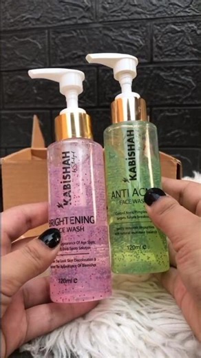Kabishah Face washes🎀 #glowup #glowupjourney #glowuptips #kabishah #skincareroutine #exploremore