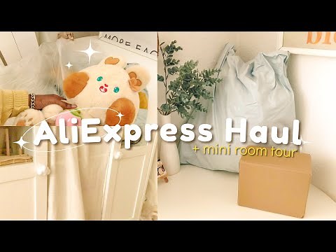 aesthetic AliExpress haul 2023: home decor + room tour | quiet vlog