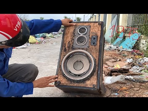 Restoration 1975 Japanese SONY Speaker // Restore Repair Speaker As You Wish