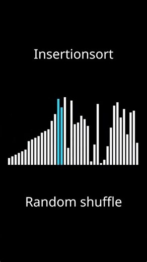 Satisfying insertionsort algorithm! #satisfying #simulation
