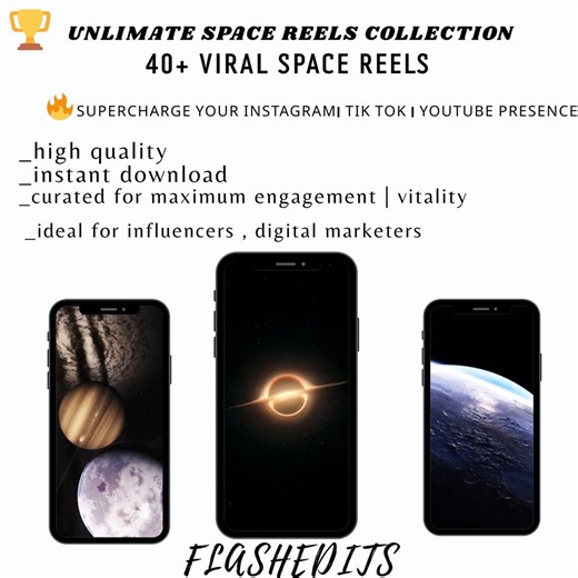 40  Space Video Clips: HD & 4K Reels for Social Media (digital Download) - Etsy