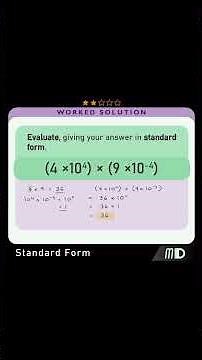 MULTIPLYING numbers in STANDARD FORM #mathtutorial #maths #mathhelp #mathsshorts #mathstricks #math