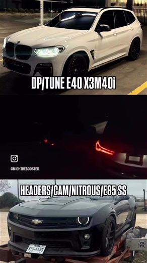 Nitrous Camaro 🆚 Fbo e40 x3m #viralvideo #bmw #fypシ #fast #tune #ots #camaro #x3m #competition