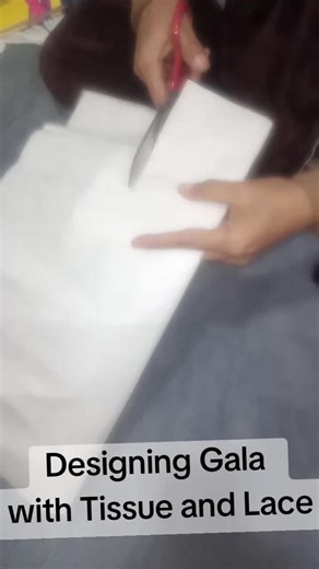 Designing Gala Styles with Tissue and Lace Techniques