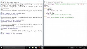 Python Palindrome Number Program