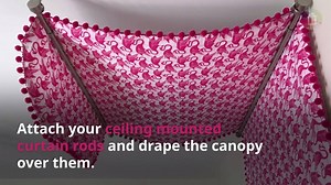 5.6K views · 18 reactions | Who knew it could be so easy to make a bed canopy?! Full tutorial: https://www.designertrapped.com/diy-bed-canopy-from-flat-sheets/ | Tasha - Kaleidoscope Living Blog | Facebook