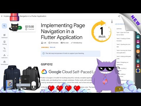 Implementing Page Navigation in a Flutter Application #2025 | #GSP1012 |#qwiklabs |#Solution