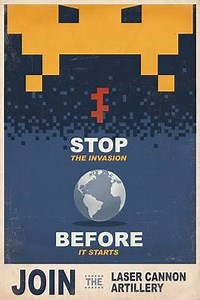 Space Invaders propaganda poster