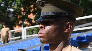 Keeping the Tradition Alive Sgt. Julian Moore grew up watching his dad march across Marine Barracks Washington's parade deck, which inspired him to become a Marine. During this year's parade season, Sgt. Moore followed in his father's footsteps and also marched across the historic parade deck - doing so as the first noncommissioned officer to fill a staff noncommissioned officer's billet. Check out Sgt. Moore's incredible journey! (U.S. Marine Corps Courtesy Video) | Marine Barracks Washington 8