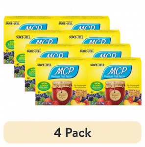 (4 pack) MCP Premium Fruit Pectin Value Pack, Bulk Canning Supplies for Homemade Jam and Jelly, 2-Pack 2 oz Boxes, 4 oz, This Product Does Not Contain Any Known Allergens, Granules