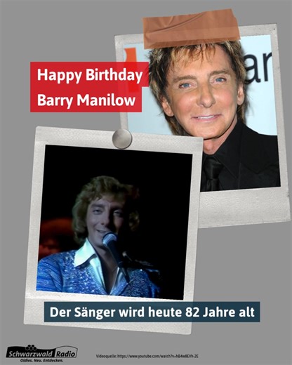 Barry Manilow wird heute 82 Jahre alt - wir gratulieren 🤩 #schwarzwaldradio | Schwarzwaldradio. Oldies neu entdecken.