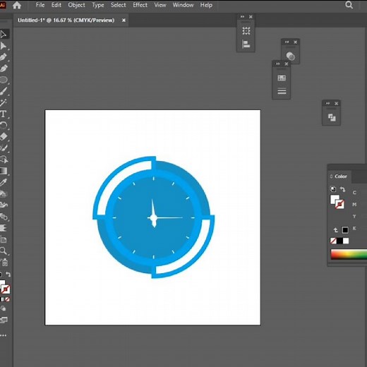 Clock Vector design # How to make a Clock in illustrator