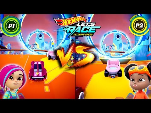 Hot Wheels Let´s Race Ultimate Speed - Brights with Power Surge VS Spark with Gotta Go - Cup