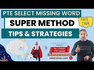 PTE Listening Select Missing Words - Tips and Strategies | Super Method | Edutrainex #Listening #Tip
