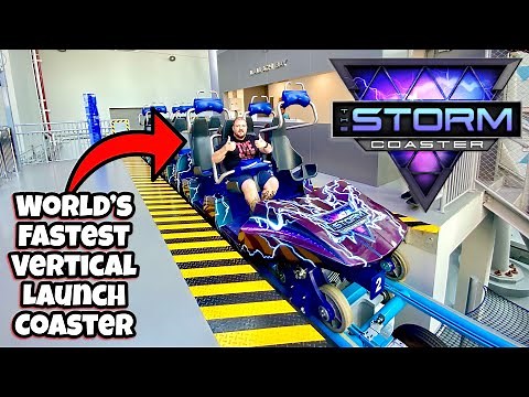 THE STORM COASTER - World’s FASTEST Vertical Launch Rollercoaster