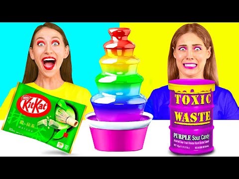 Chocolate Fountain Fondue Challenge | Funny Food Hacks by Fun Tun