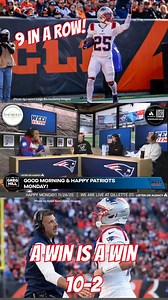 Make that 9 in a row for New England Patriots! We are #live at Gillette Stadium for Patriots Monday! A win is a win, but at what cost? Concern for the OL? #NFL | WEEI Boston's Sports Original