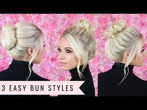 3 Super Cute Bun Styles by SweetHearts Hair