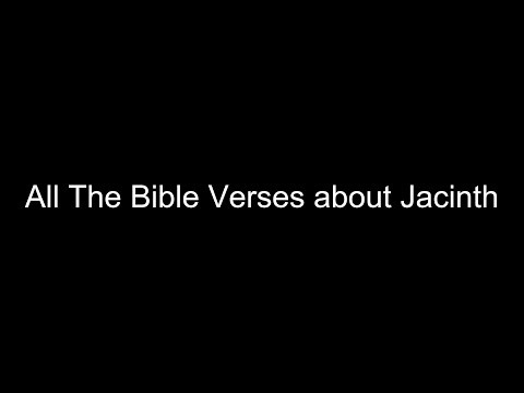 What does the Bible Say About Jacinth - All the Bible Verses About Jacinth