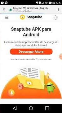 como descargar snaptube