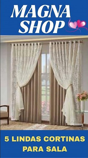 5 MELHORES CORTINAS PARA SALA FICAR LINDA✨