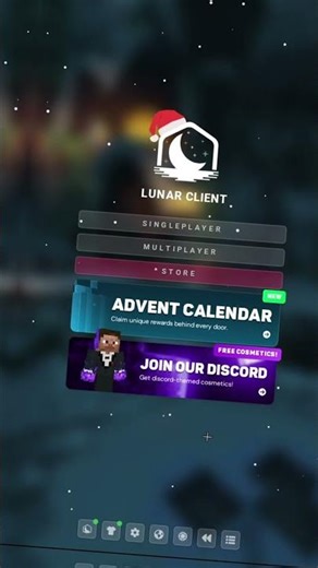 Brand New Lunar Client Christmas Update!! (Advent Callender ) #java #lunarclient