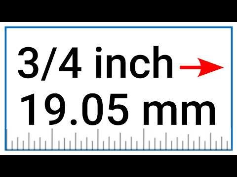 Convert 3/4 of an Inch to Millimeters