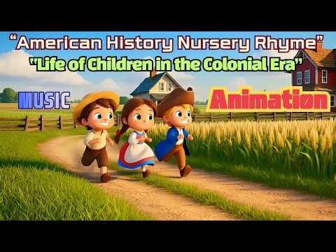 American History Kids Song | Life of Colonial Kids in Early America | Educational Nursery Rhyme
