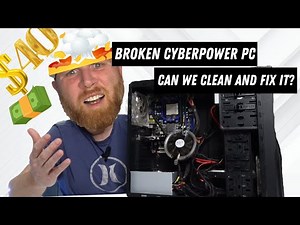 BROKEN Cyberpower PC - Can We FIX It? Cleaning A FILTHY Computer