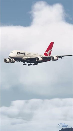Qantas A380 Sydney Landing. #shorts #a380 #flightsimulator