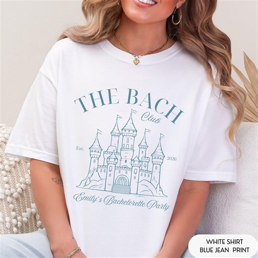 Castle Bride Shirt, Fairytale Bachelorette Tee, Custom Bridal Party Shirt, Princess Bach Club Top, Wedding Trip Outfit - Etsy